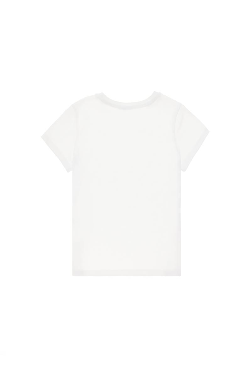 Erkek Çocuk Beyaz Bisiklet Yaka Tişört - 50298086011