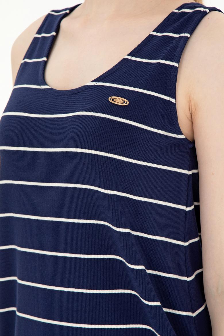 Kadın Lacivert Örme Elbise - 50265319038