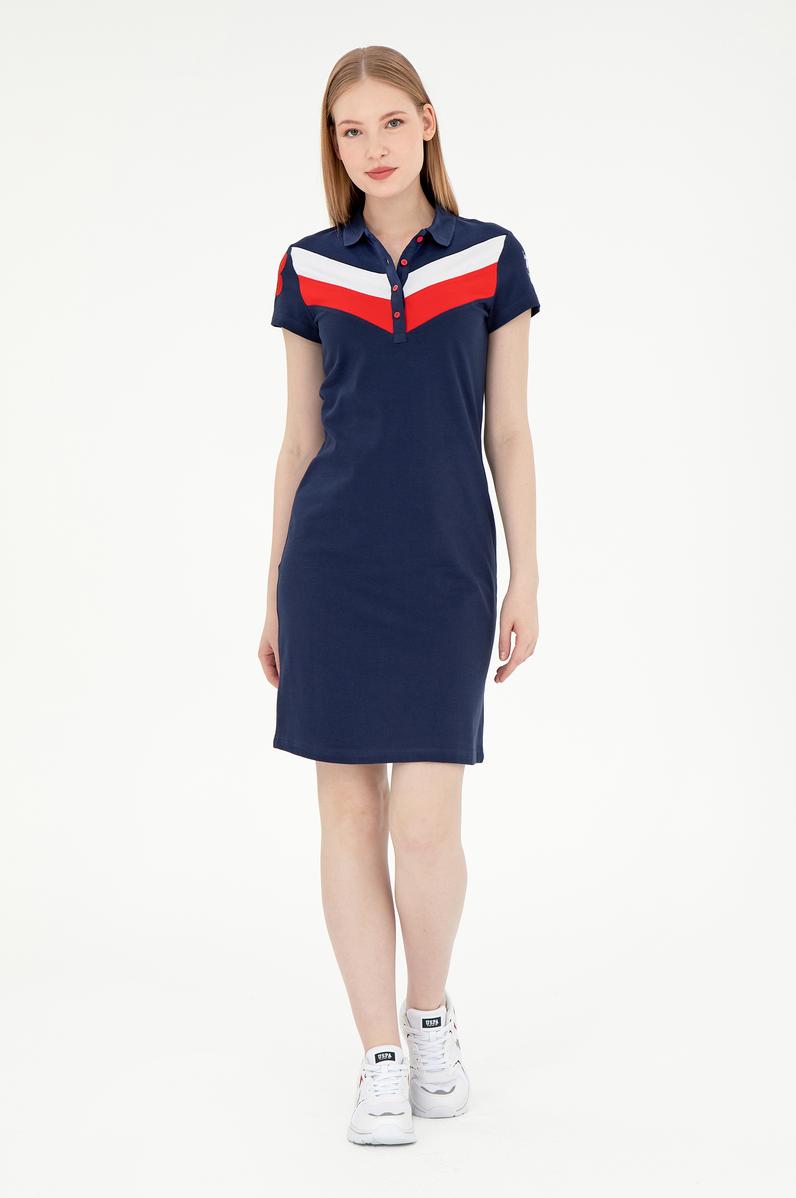 Kadın Lacivert Örme Elbise