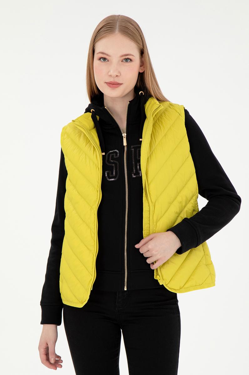 Kadın Neon Sarı Yelek