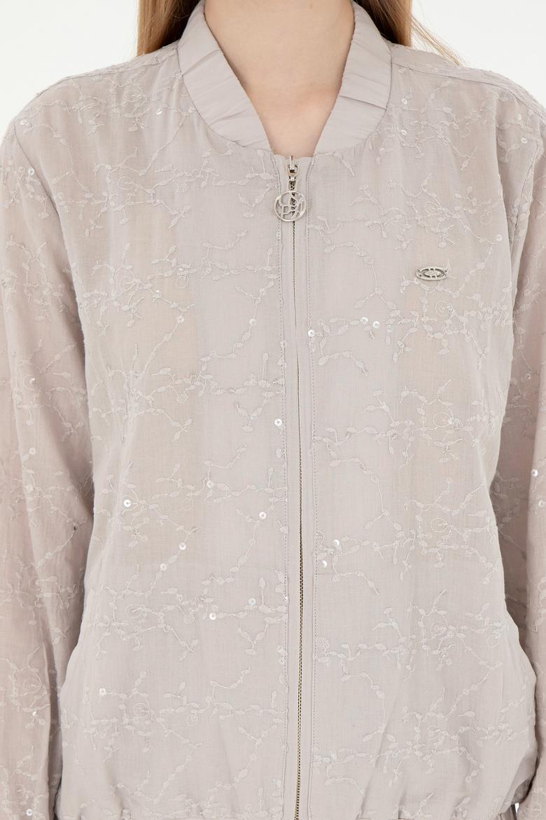 Kadın Taş Uzun Kollu Gömlek - 50289819012