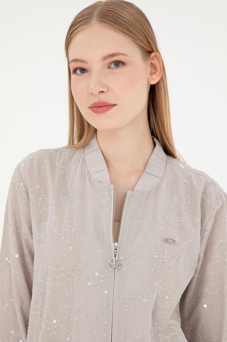 Kadın Taş Uzun Kollu Gömlek