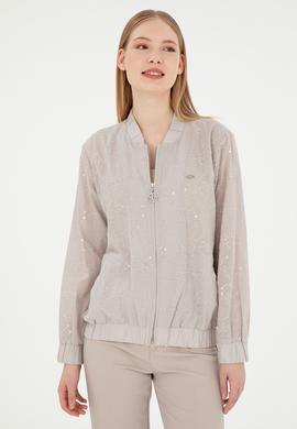 Kadın Taş Uzun Kollu Gömlek - 50289819012