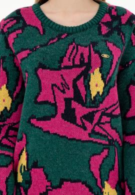 Kadın Koyu Yeşil Kazak - 50293016005