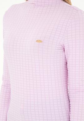 Kadın Pembe Dik Yaka Sweatshırt - 50292421034