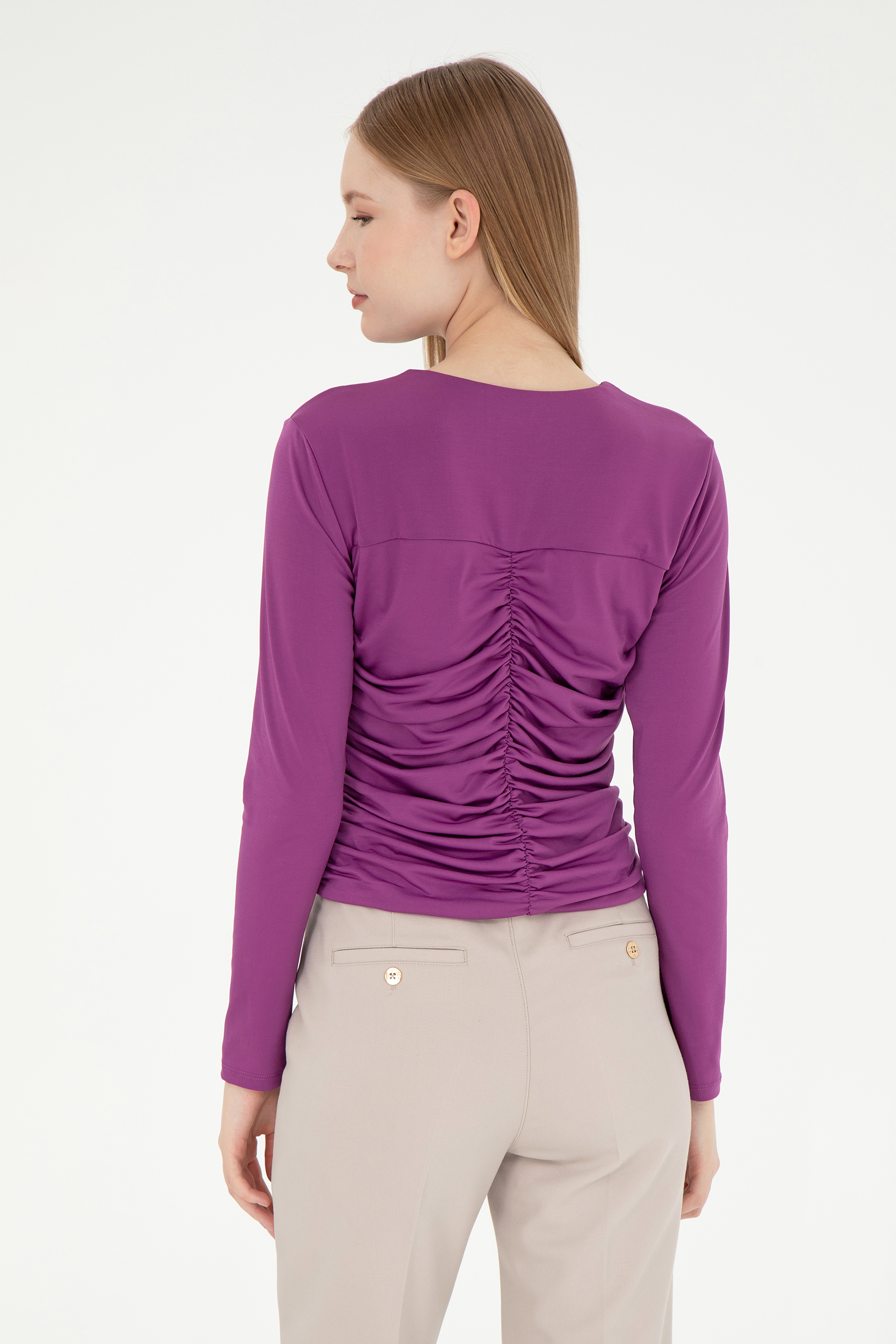 Kadın Menekşe Sweatshirt - Image 5