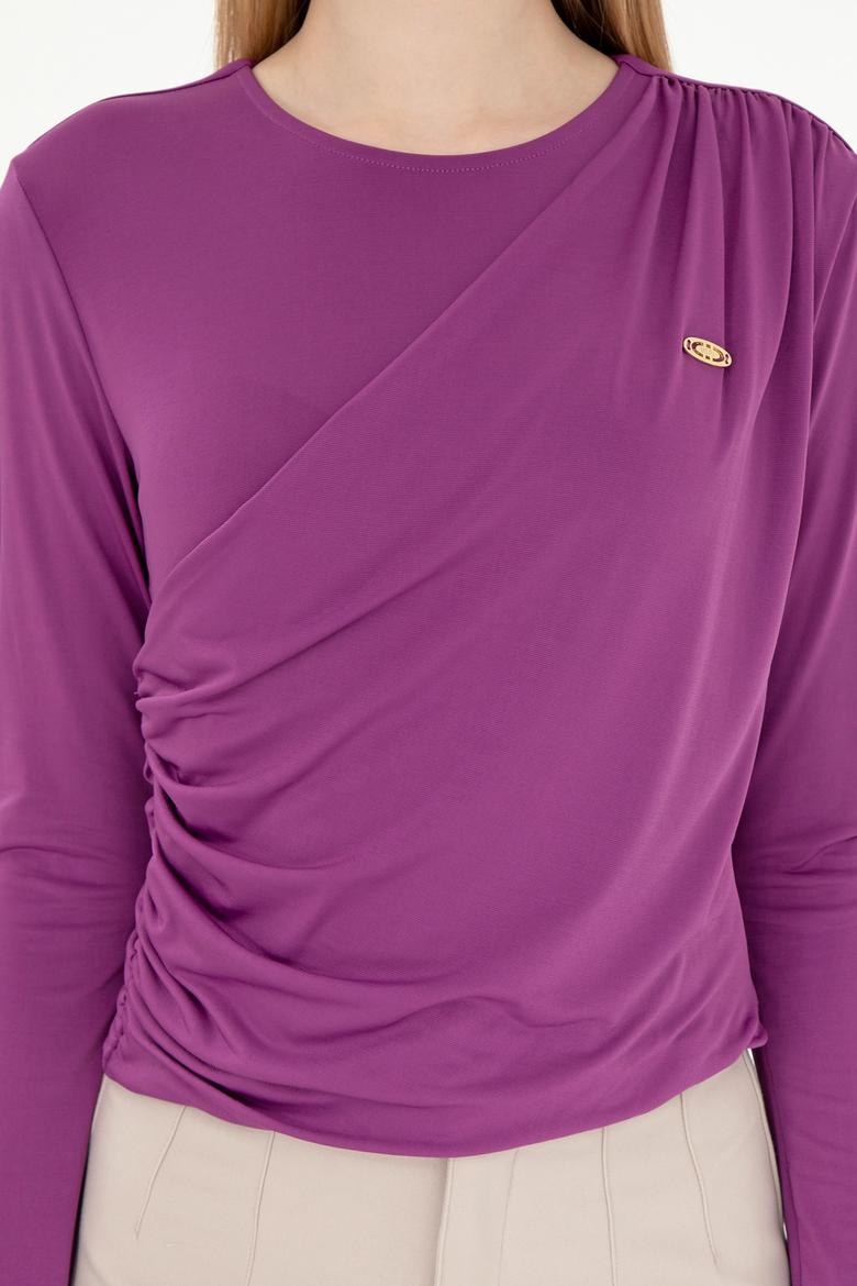 Kadın Menekşe Sweatshirt - 50291561051