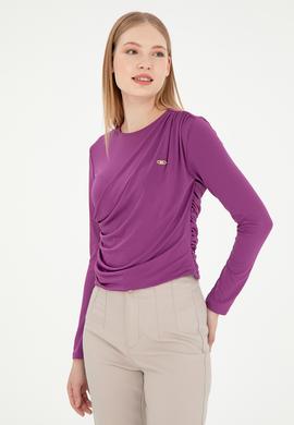 Kadın Menekşe Sweatshirt - 50291561051