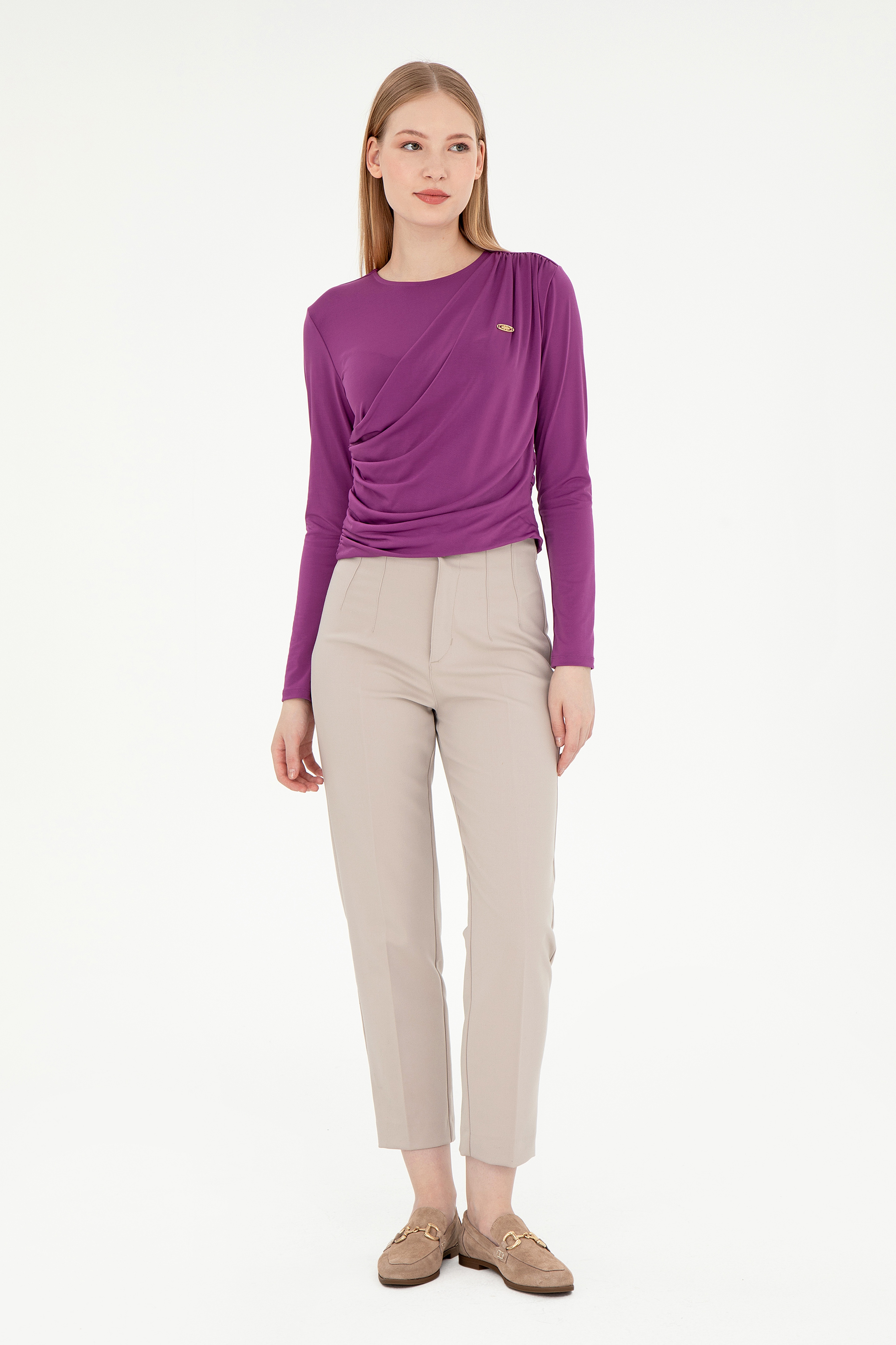 Kadın Menekşe Sweatshirt - Image 4