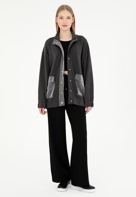 Kadın Antrasit Sweatshirt - 50292357003