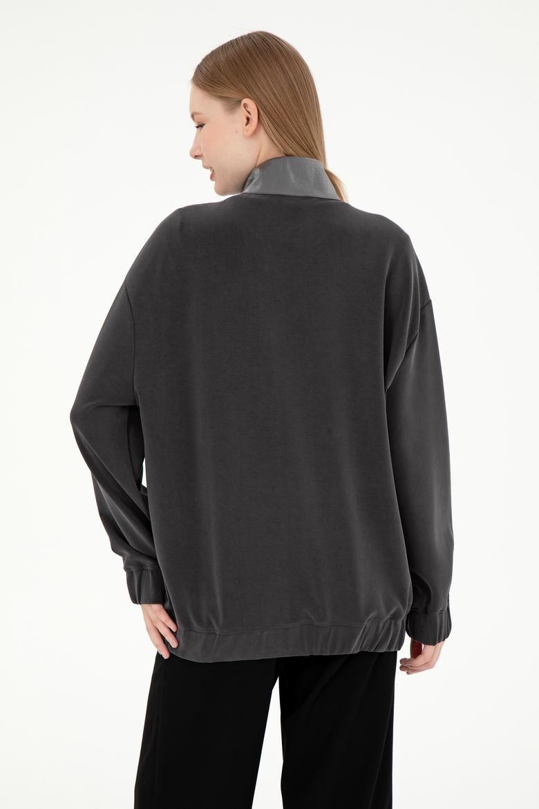 Kadın Antrasit Sweatshirt - 50292357003
