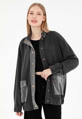 Kadın Antrasit Sweatshirt - 50292357003