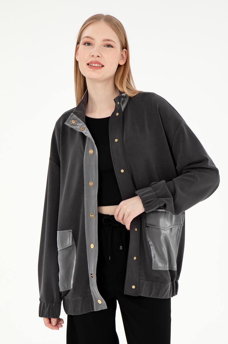 Kadın Antrasit Sweatshirt