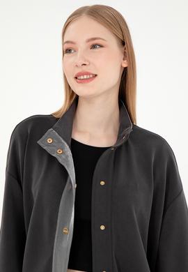 Kadın Antrasit Sweatshirt - 50292357003