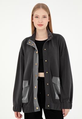 Kadın Antrasit Sweatshirt - 50292357003