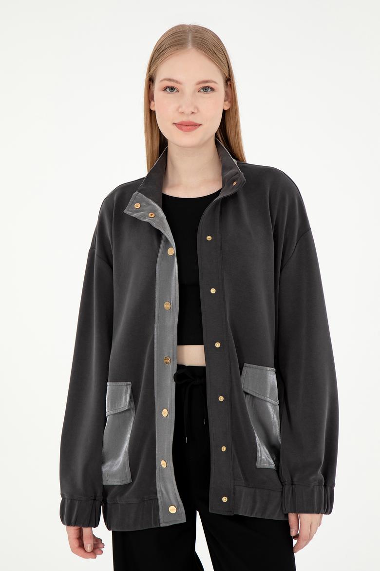 Kadın Antrasit Sweatshirt - 50292357003