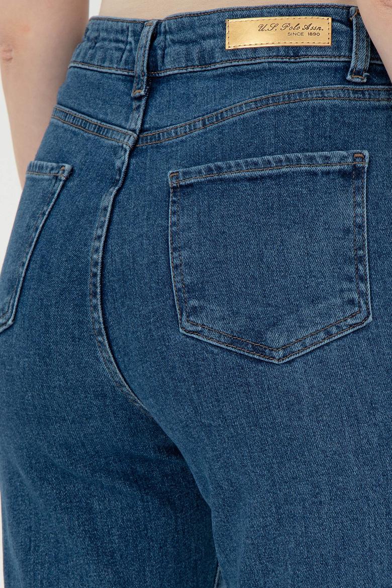 Kadın Mavi Slim Flare Fit Jean Pantolon - 50295426005