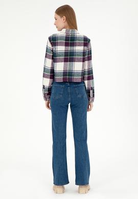 Kadın Mavi Slim Flare Fit Jean Pantolon - 50295426005