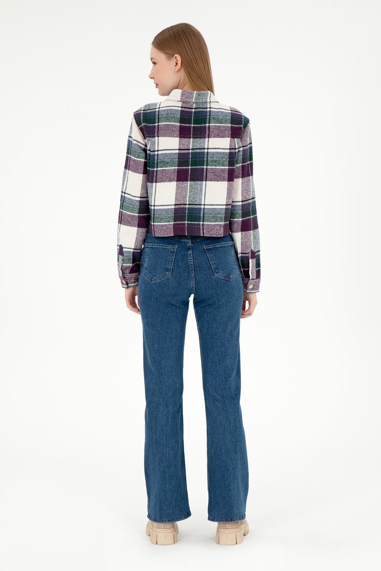 Kadın Mavi Slim Flare Fit Jean Pantolon - 50295426005