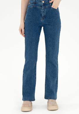 Kadın Mavi Slim Flare Fit Jean Pantolon - 50295426005