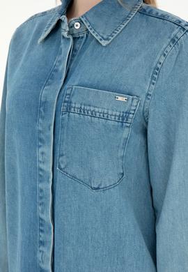 Kadın Mavi Mini Boy Jean Elbise - 50289334001