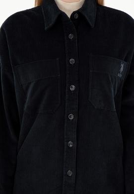 Kadın Siyah Uzun Kollu Gömlek - 50290001039