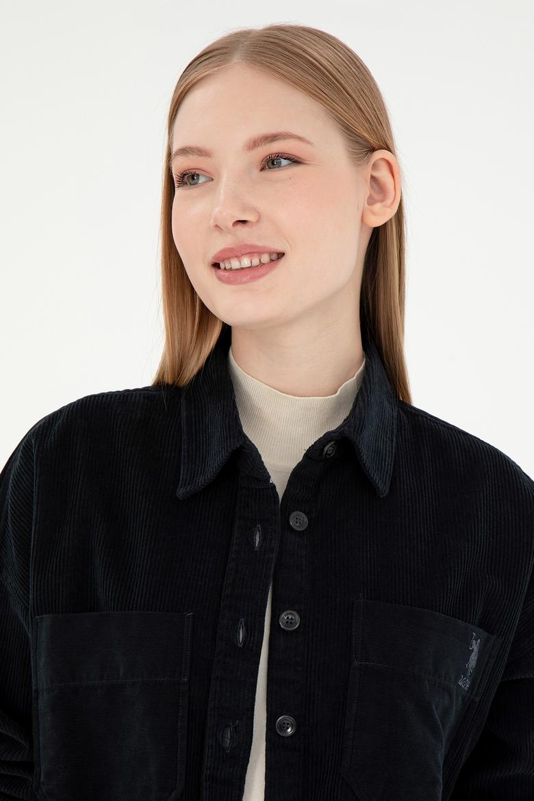 Kadın Siyah Uzun Kollu Gömlek - 50290001039