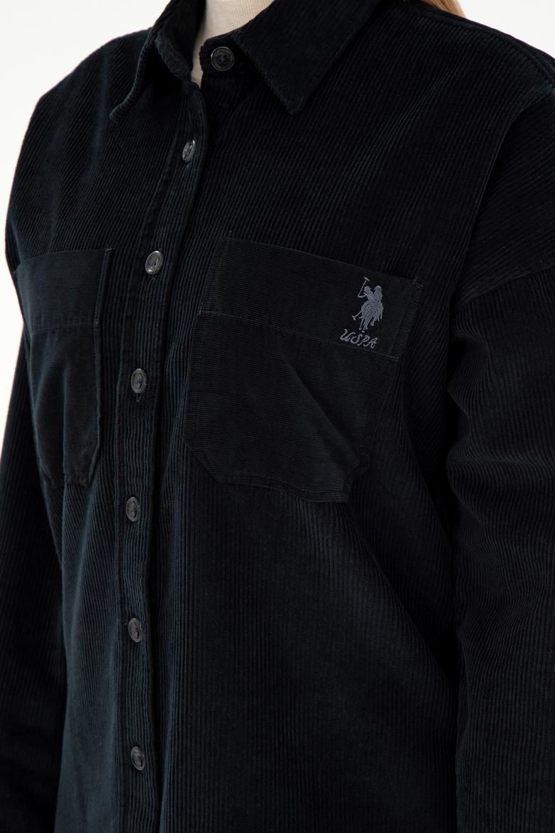 Kadın Siyah Uzun Kollu Gömlek - 50290001039