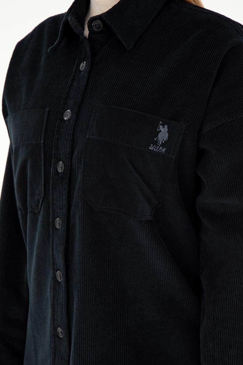 Kadın Siyah Uzun Kollu Gömlek