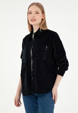 Kadın Siyah Uzun Kollu Gömlek - 50290001039