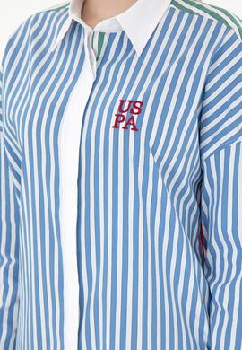 Kadın Saks Uzun Kollu Gömlek - 50291073005