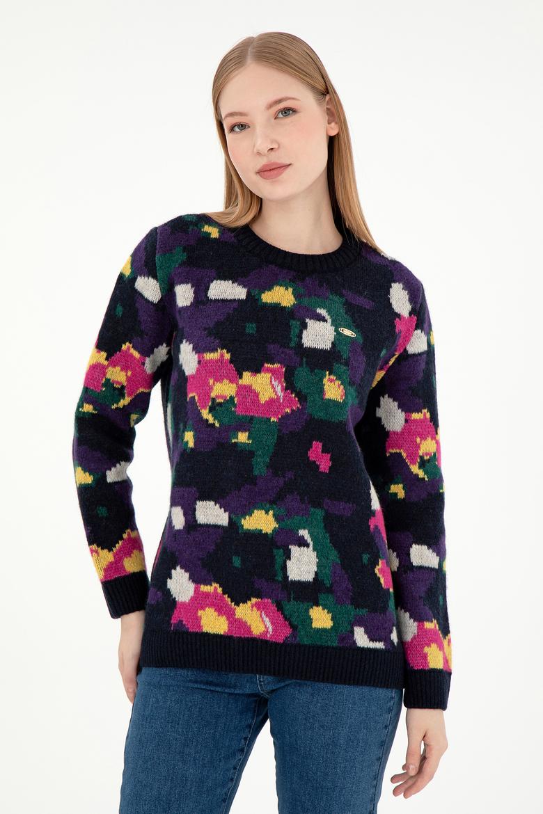 Kadın Lacivert Kazak - 50293114006