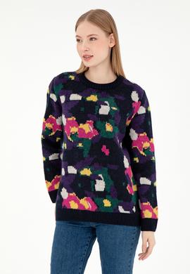 Kadın Lacivert Kazak - 50293114006