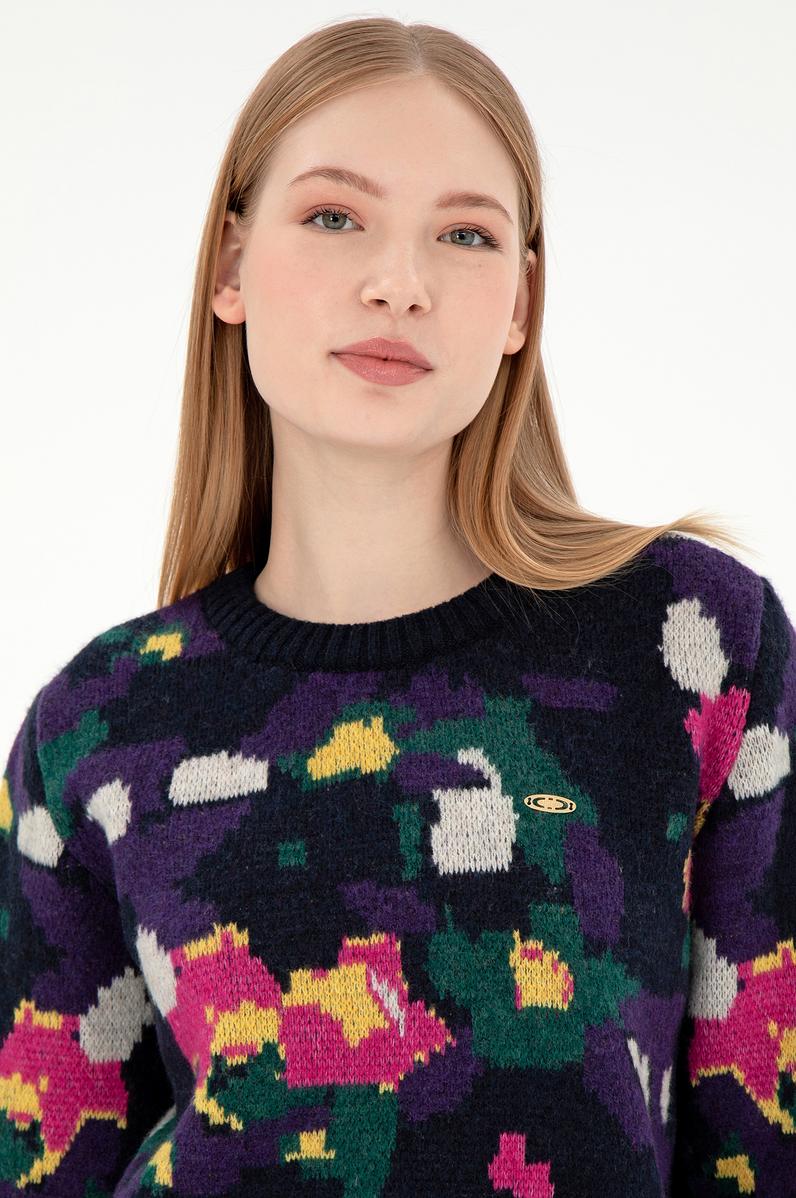 Kadın Lacivert Kazak