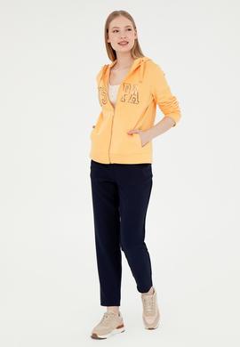 Kadın Lacivert Harem Fit Kanvas Pantolon - 50290902022