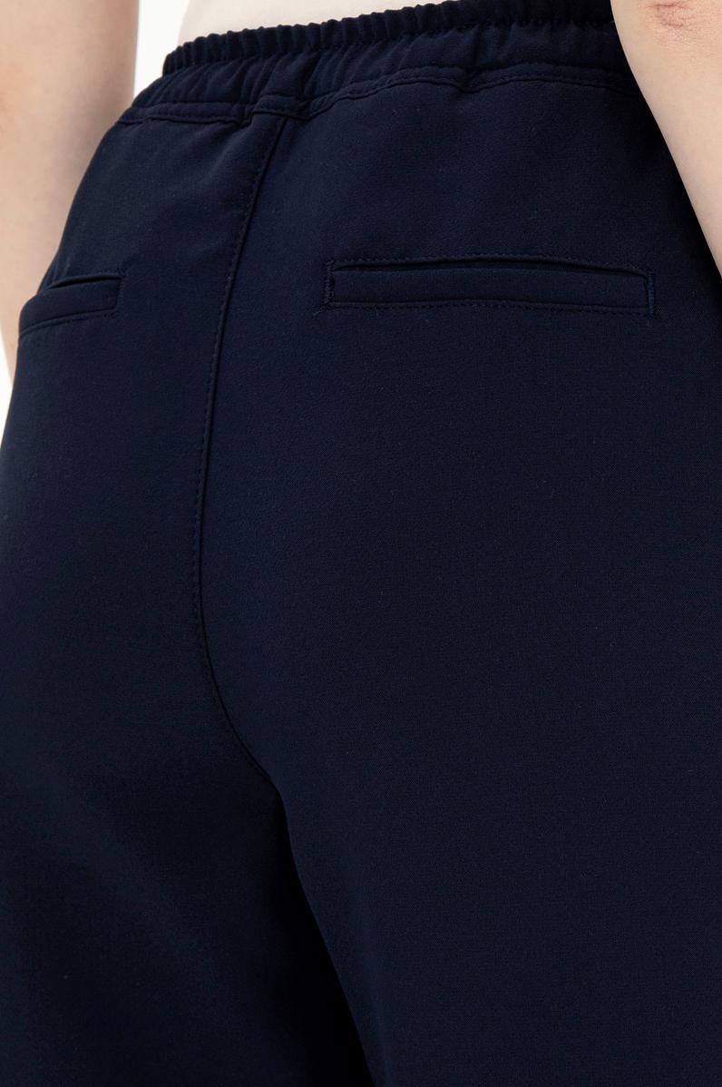 Kadın Lacivert Harem Fit Kanvas Pantolon