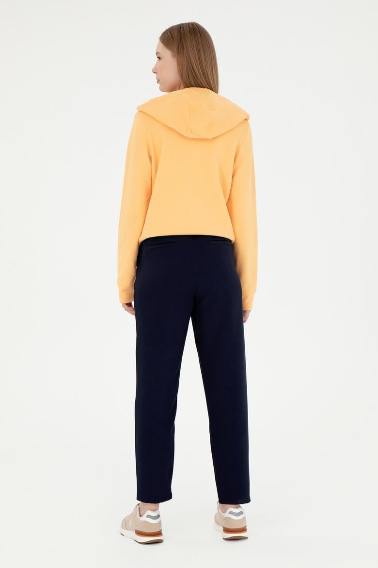 Kadın Lacivert Harem Fit Kanvas Pantolon - 50290902022