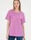 Kadın Pembe Bisiklet Yaka Basic Tişört
