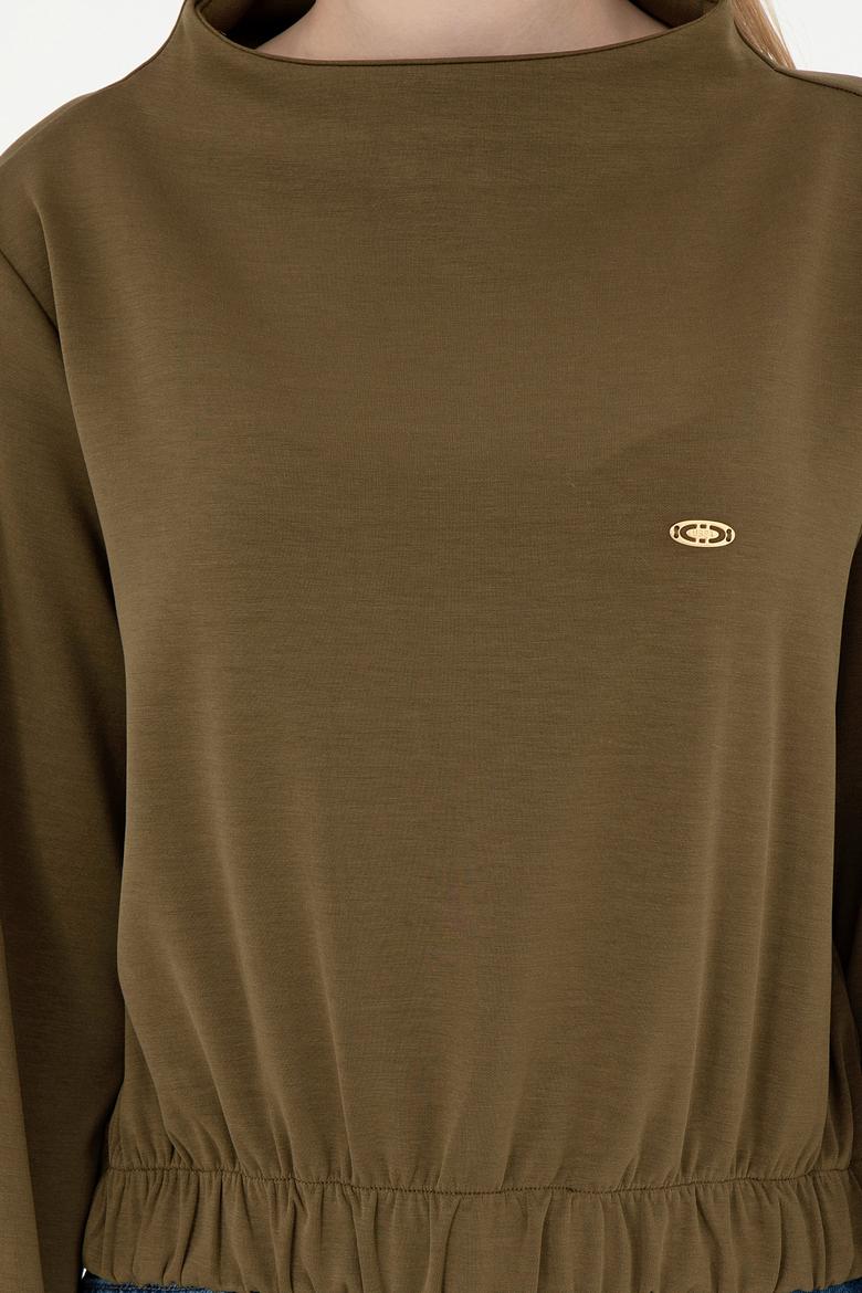 Kadın Haki Sweatshirt - 50298171002