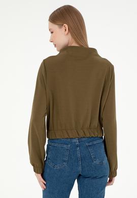 Kadın Haki Sweatshirt - 50298171002