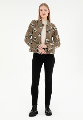 Kadın Haki Sweatshirt - 50294483005