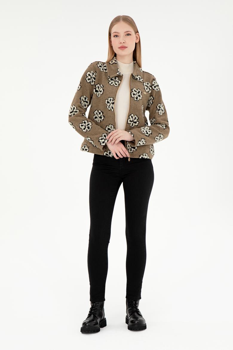 Kadın Haki Sweatshirt - 50294483005