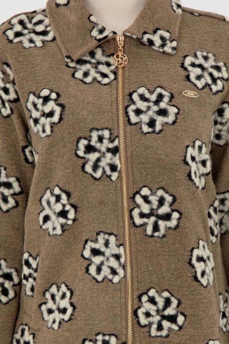 Kadın Haki Sweatshirt - 50294483005