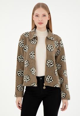 Kadın Haki Sweatshirt - 50294483005