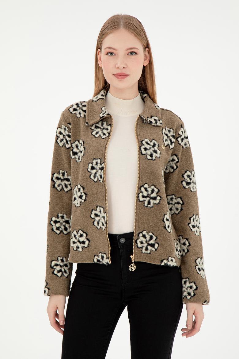 Kadın Haki Sweatshirt - 50294483005