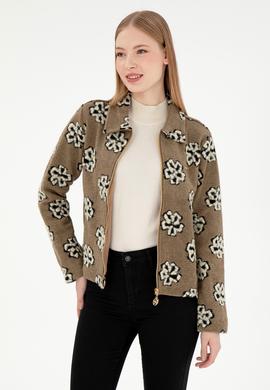 Kadın Haki Sweatshirt - 50294483005