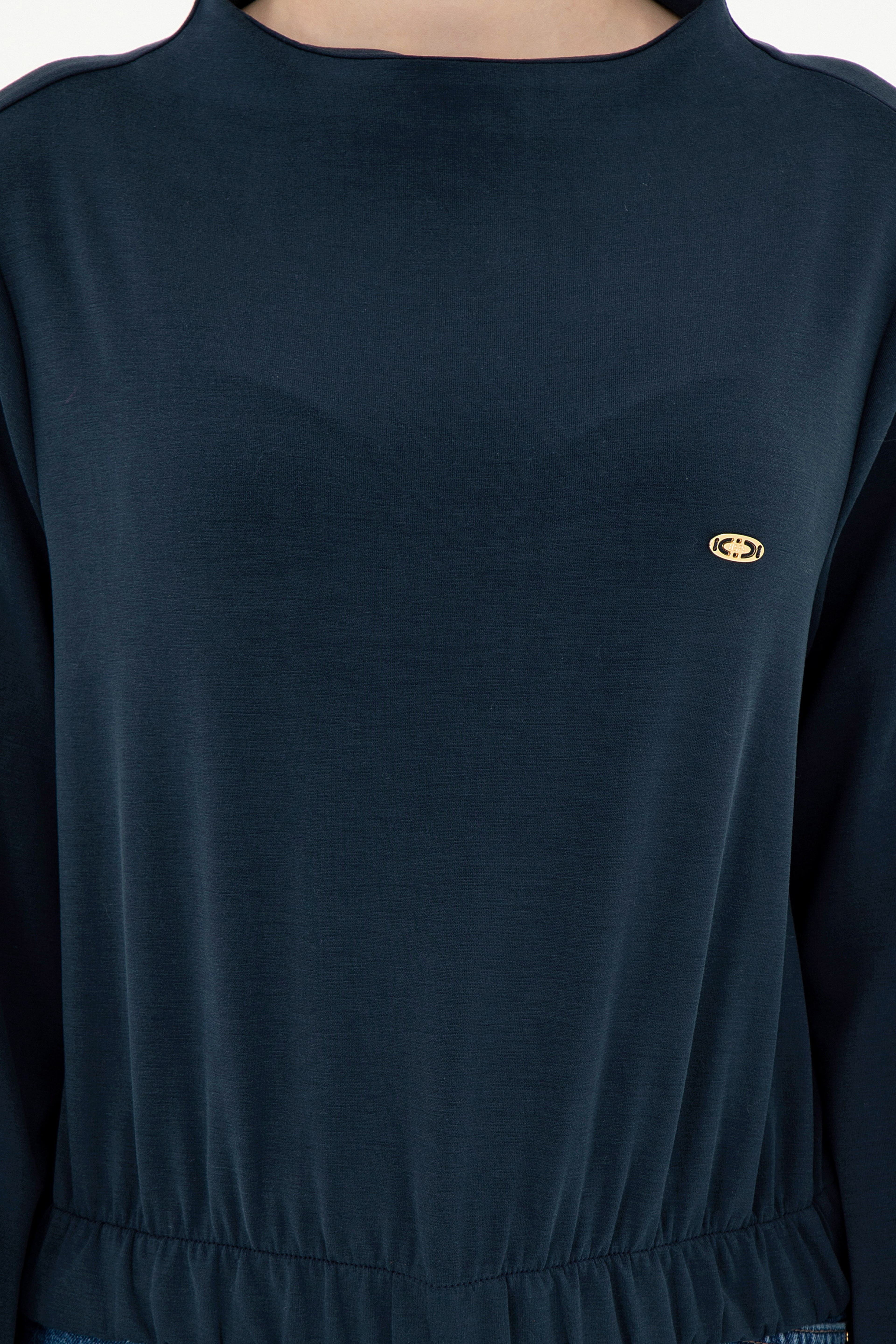 Kadın Lacivert Sweatshirt - Image 6