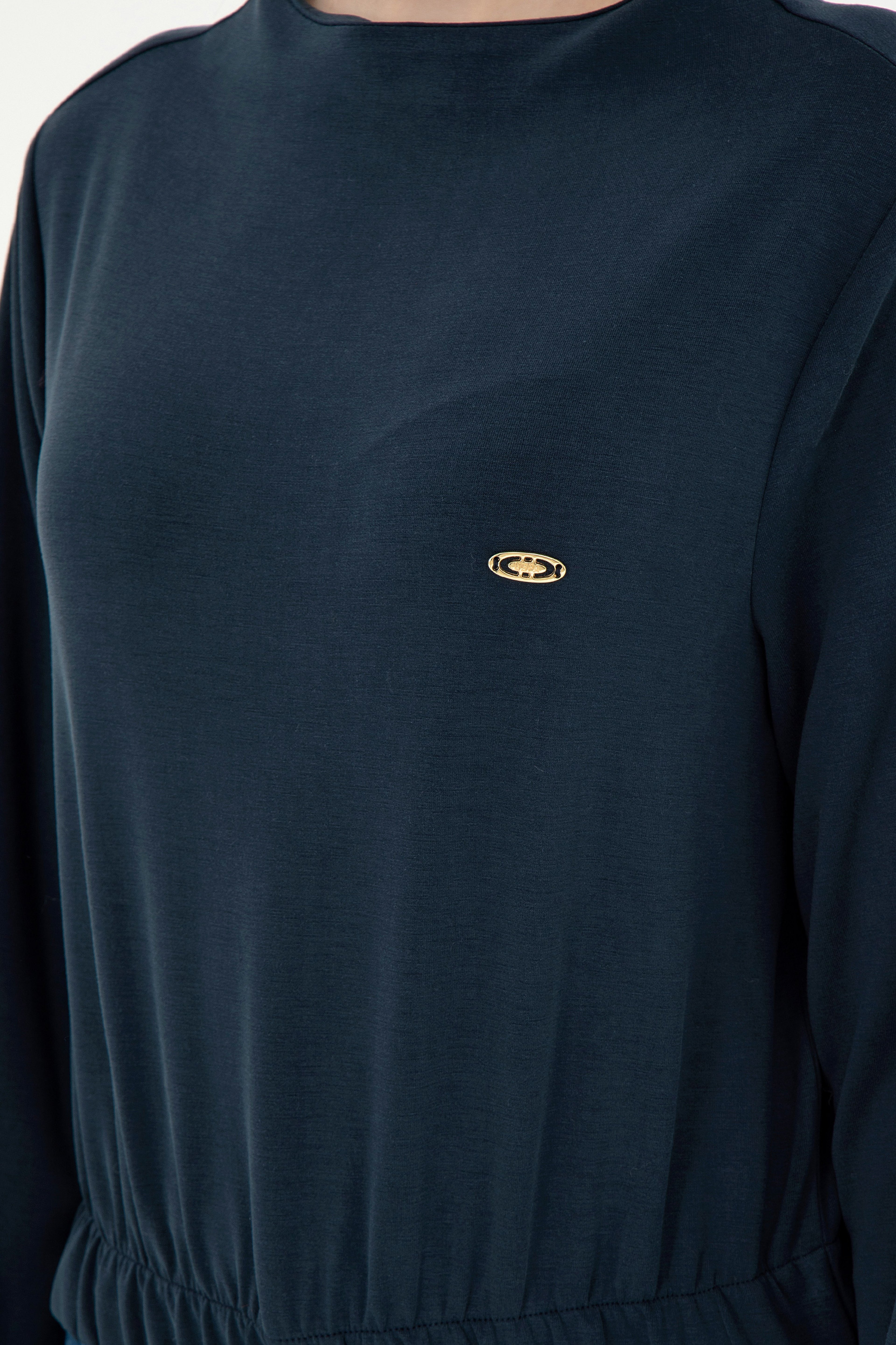 Kadın Lacivert Sweatshirt - Image 7