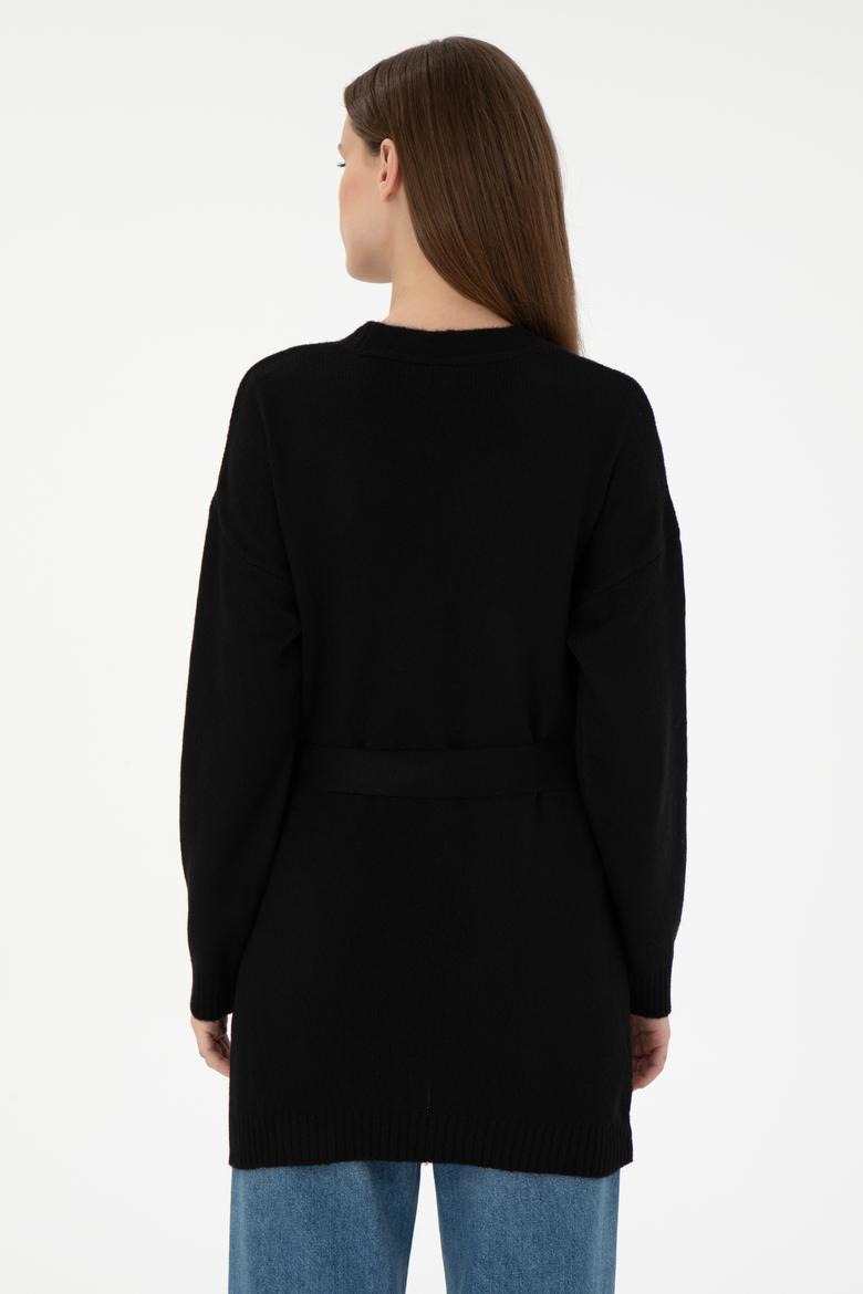 Kadın Siyah Triko Hırka - 50297102032