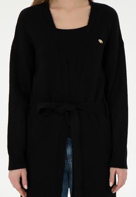 Kadın Siyah Triko Hırka - 50297102032